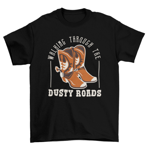 Cowboy western boots t-shirt